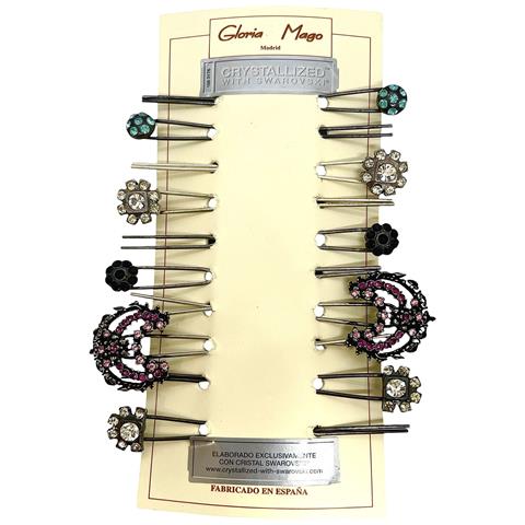 Confezione Da 10 Fermagli Per Capelli Assortiti Con Cristalli Di Star Wars. Personaggi Gd - Foto 1