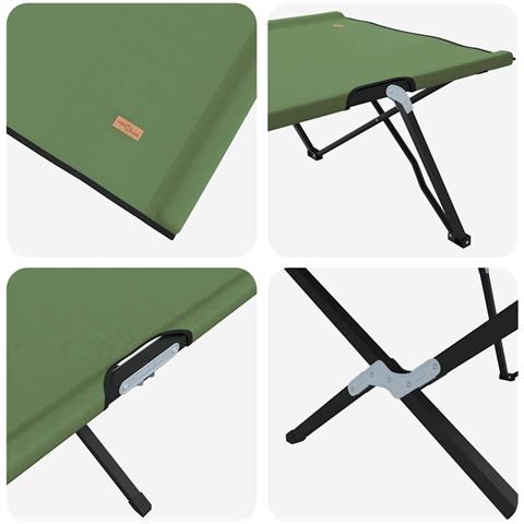Letto da campeggio pieghevole 2 pcs Amy gialla 206 x 76 x 74 cm - Foto 9