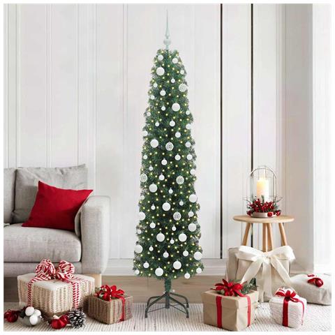 Albero di Natale artificiale con 300 LED Verde 180 cm - Foto 2
