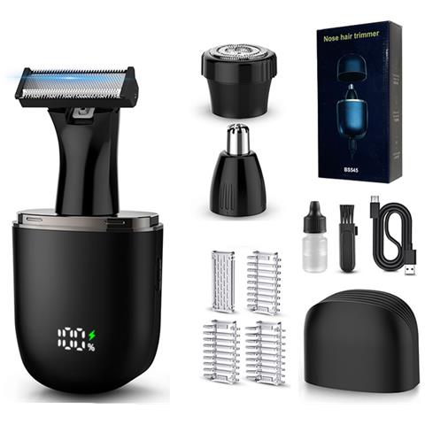 Rasoio Elettrico 3-in-1 Per Uomo - Kit Di Grooming Ricaricabile Usb Type-c Impermeabile - Foto 1