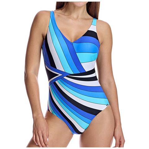 Costume Intero Scollo A V Con Coppe W251076 Donna - Foto 3