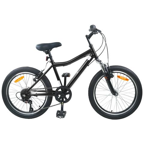 Bicicletta per Bambini 24 Pollici 6-Speed per 8-12 anni Nero - Foto 1