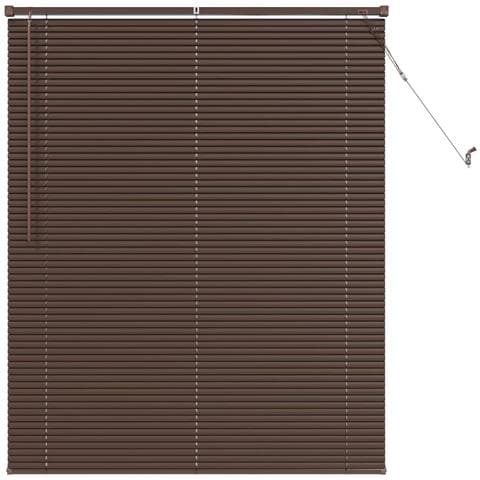 Tenda Veneziana Marrone Scuro con Motivo 150 x 120 cm PVC - Foto 1
