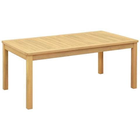 Tavolino da salotto Acacia chiaro 110 x 60 x 45 cm - Foto 1