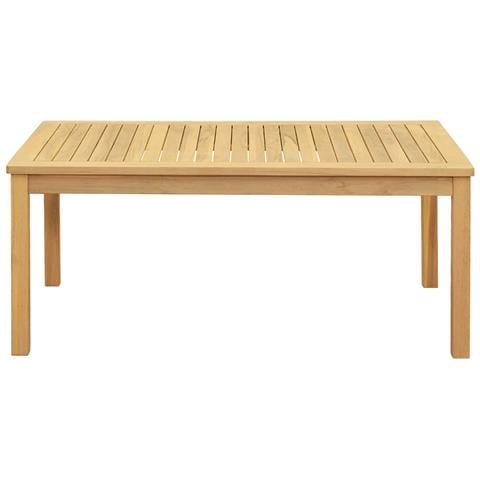 Tavolino da salotto Acacia chiaro 110 x 60 x 45 cm - Foto 2