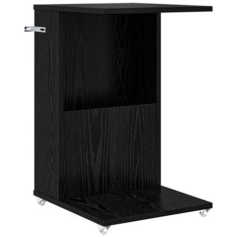 Tavolo laterale Rovere Nero 40 x 35 x 60 cm Legno multistrato - Foto 1