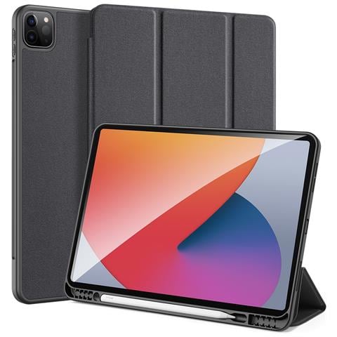 Cover per iPad Pro 12.9 (2022) / (2021) / (2020) - Pelle /PU, Nero - Foto 2