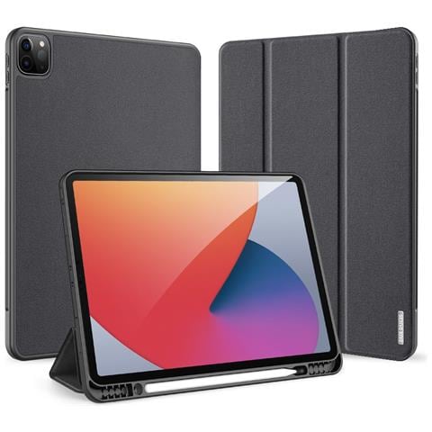 Cover per iPad Pro 12.9 (2022) / (2021) / (2020) - Pelle /PU, Nero - Foto 1