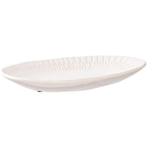 Vassoio Brenda-bianco-ceramica-30,5x20,3x3,8 Cm - Foto 2