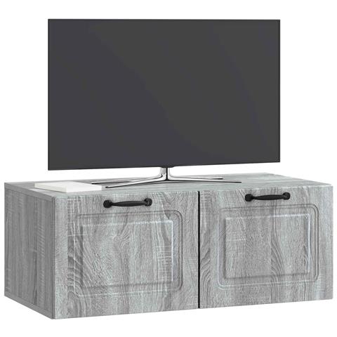 Mobile Porta TV da Muro Grigio Sonoma 78,5 x 41 x 30 cm - Foto 2