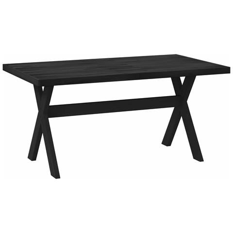 Tavolo da pranzo NOAIN 160 cm Legno Massello di Pino Nero - Foto 1
