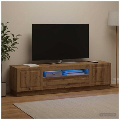 Mobile TV LED Rovere Artigianale Legno ingegnerizzato - Foto 2