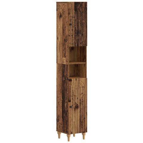 Set di armadietti da bagno in 3 pezzi ALKMAAR Legno antico - Foto 7
