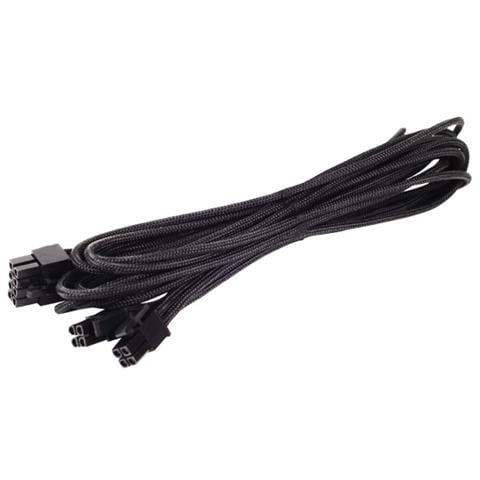 Cavo Modulare EPS-8pin to EPS / ATX-4+4pin 550mm Individualmente guainato, Colore nero - Foto 4