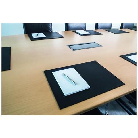 Sottomano Pelle Nera 42x30cm - Foto 1