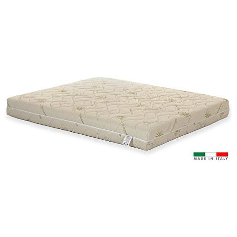 Materasso Lattice 100% Singolo Modello Nuvola Misura 90x195 Con Sette Zone Di Portanza Differenziata Rivestimento Sfoderabile Aloe Argento - Foto 1