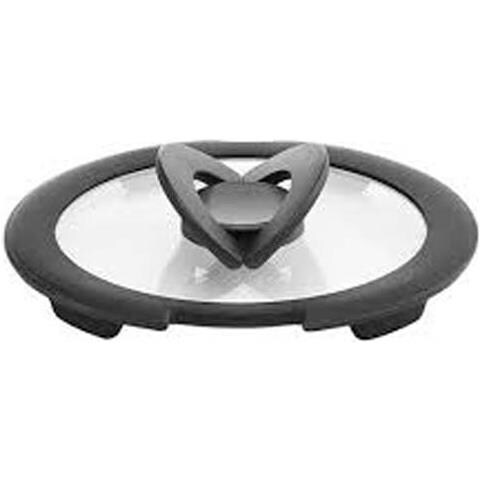 Bordo Silicone Moneta Coperchio Vetro Vetro 16 cm Trasparente 