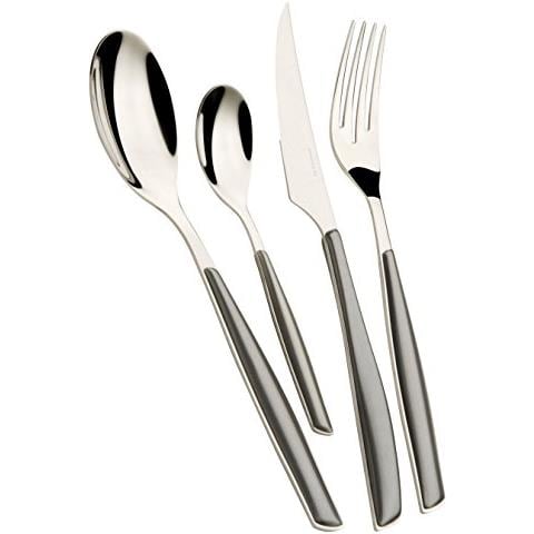 Posate Glamour Di , Set 24 Pz. Scatola Window - Argento - Foto 1