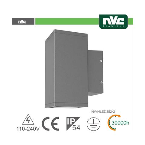 Applique Ip54 - 8w 640lm 3000k 35ã‚â° - Foto 1