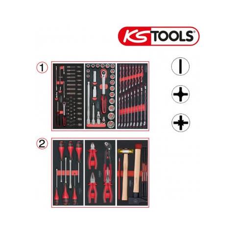 Composizione Utensile Tools - Per Carrello - 2 Cassetti - 114 Pz. 714.0114 - Foto 1