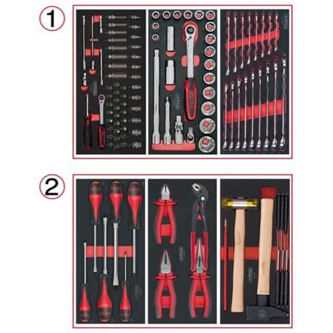 Composizione Utensile Tools - Per Carrello - 2 Cassetti - 114 Pz. 714.0114 - Foto 3