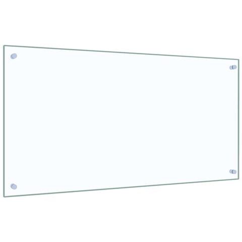 Paraschizzi Per Cucina Trasparente 100x50 Cm Vetro Temperato - Foto 2