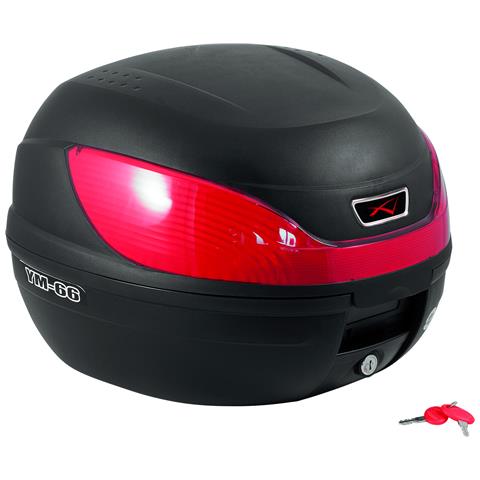 Bauletto Baule Rigido Moto Scooter Piastra Universale 31 Litri Nero Opaco - Foto 2