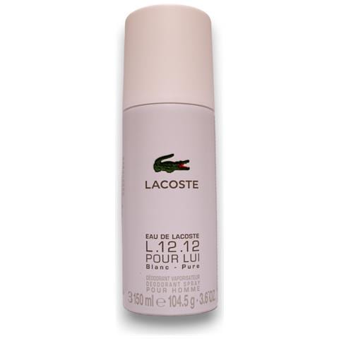 , Eau De L. 12.12 Blanc, Spray Deodorante, Per Uomini, 150 Ml - Foto 2