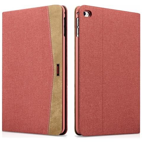 Custodia Folio Per Ipad Mini 4 In Tessuto E In Pelle Serie Erudizione Red - Foto 1