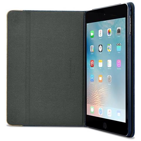 Custodia Folio Per Ipad Mini 4 In Tessuto E In Pelle Serie Erudizione Red - Foto 3