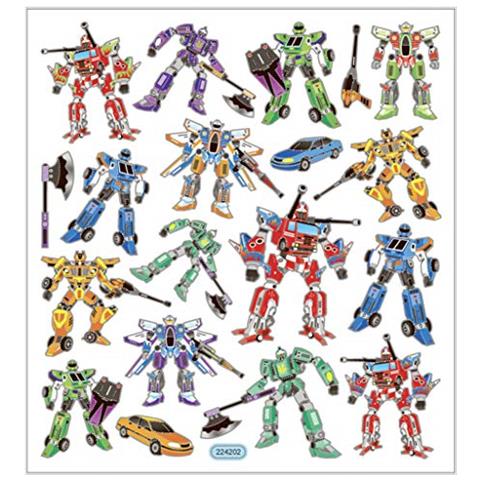 Stickers, Foglio 15x16,5 Cm, Ca. 19 Pz, Transformers, 1fgl. - Foto 1