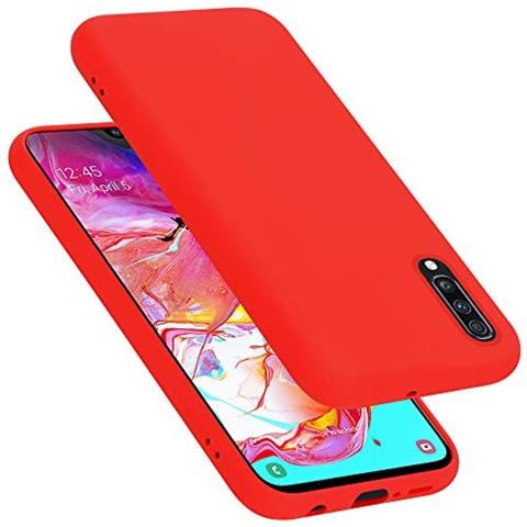 Custodia Compatibile Con Samsung Galaxy A70 / A70s In Liquid Rosso - Coperchio Protettivo In Silicone Tpu Flessibile - Foto 1