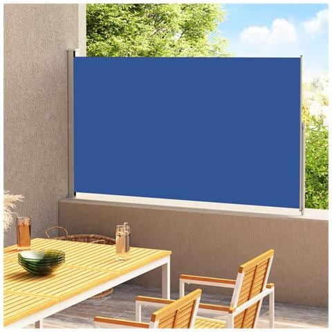 Tenda Laterale Retrattile Per Patio 220x300 Cm Blu - Foto 2