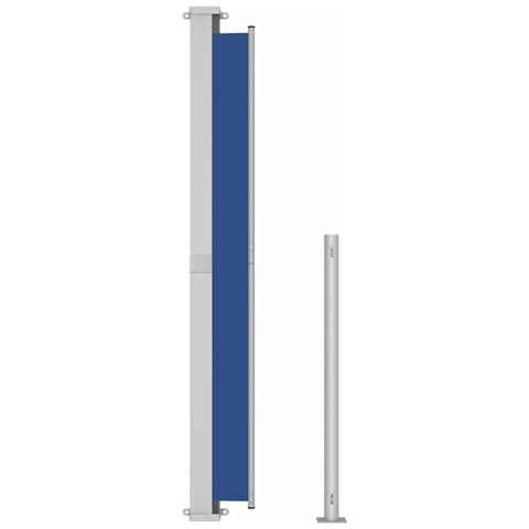 Tenda Laterale Retrattile Per Patio 220x300 Cm Blu - Foto 6