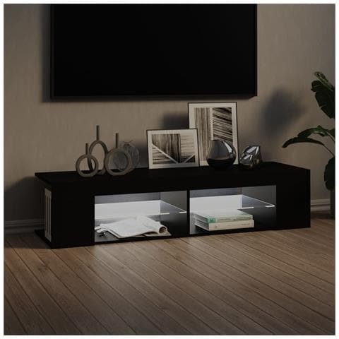 Mobile Porta TV con Luci LED Nero 135x39x30 cm - Foto 10