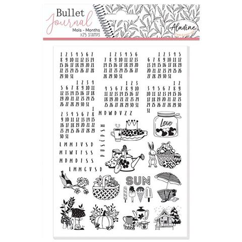 Timbri Di Schiuma Del Diario - Mesi Universali - Foto 1