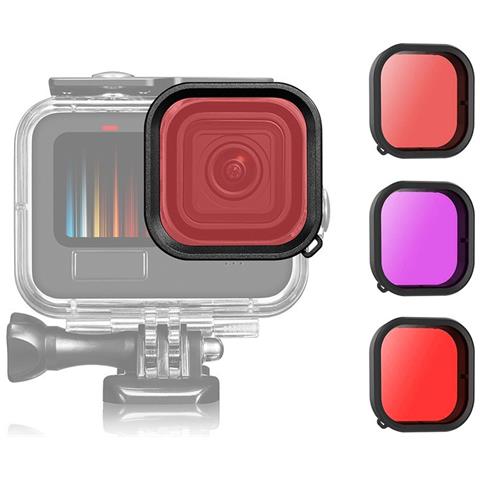 Filtro Subacqueo Impermeabile Per Gopro Hero 11/10/9 Red - Foto 6