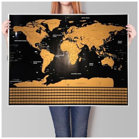 Mappa Del Mondo Da Grattare - Foto 1