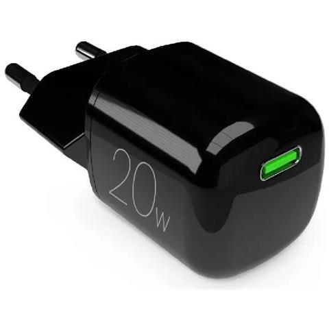 PUFCMTCUSBC20WGBLK Caricabatterie per dispositivi mobili Smartphone, Tablet Nero AC Carica wireless Ricarica rapida Interno - Foto 1