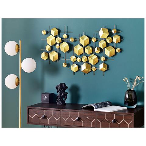 Decorazione Da Parete Oro 89 X 45 Cm Flerovium - Foto 1