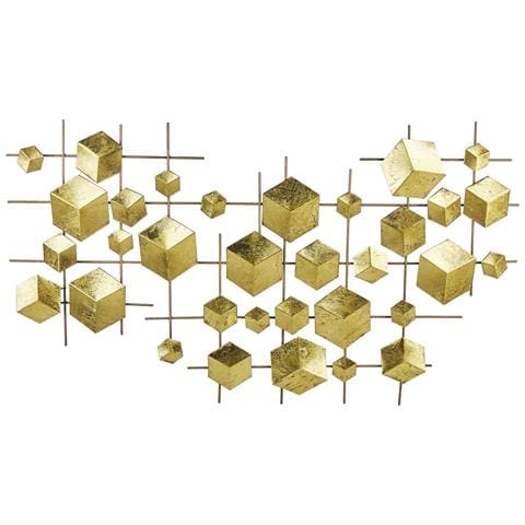 Decorazione Da Parete Oro 89 X 45 Cm Flerovium - Foto 5