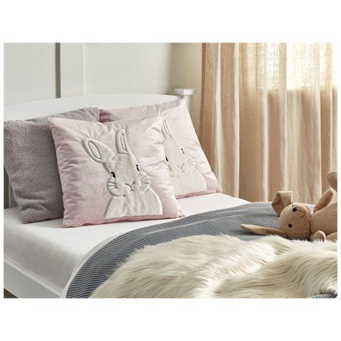 Set Di 2 Cuscini Iberis Velluto 45 X 45 Cm Rosa - Foto 1