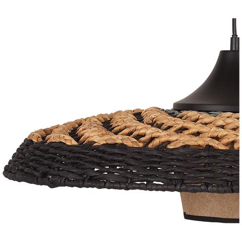 Lampada Da Terra Corda Di Carta Nera 170 Cm Kalomo - Foto 2