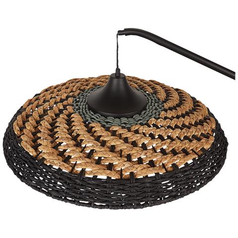 Lampada Da Terra Corda Di Carta Nera 170 Cm Kalomo - Foto 7