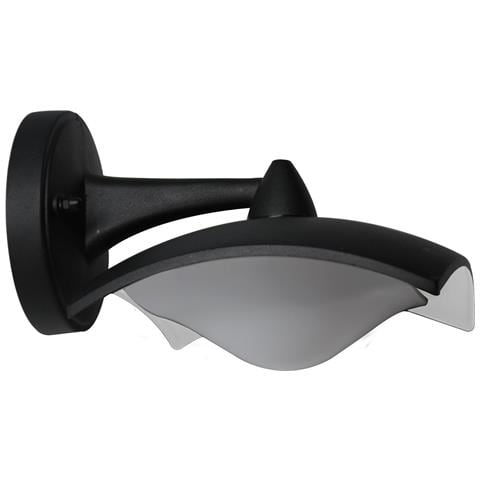 Lanterna Dioniso Nera A Muro Da Esterno Led Con Braccio Superiore - Foto 1