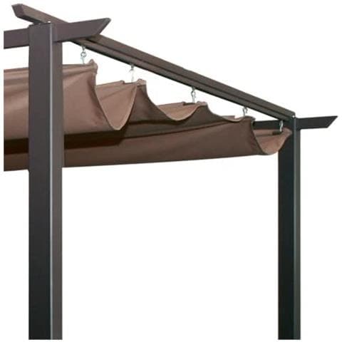 Gazebo Pergola 3x3 Mt Da Giardino Con Struttura Resistente In Acciaio E Telo Scorrevole In Poliestere Impermeabile Veranda - Foto 7