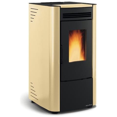 Stufa A Pellet Con Struttura In Acciaio Color Pergamena Ketty Evo 2.0 Extraflame - Foto 1