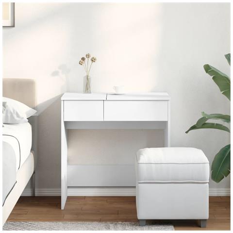Toeletta Con Specchio Bianco 73x46,5x120 Cm - Foto 3