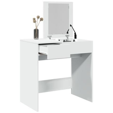 Toeletta Con Specchio Bianco 73x46,5x120 Cm - Foto 1