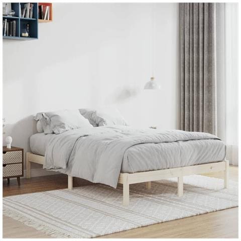 Giroletto Senza Materasso 135x190 Cm In Legno Di Pino Full - Foto 1